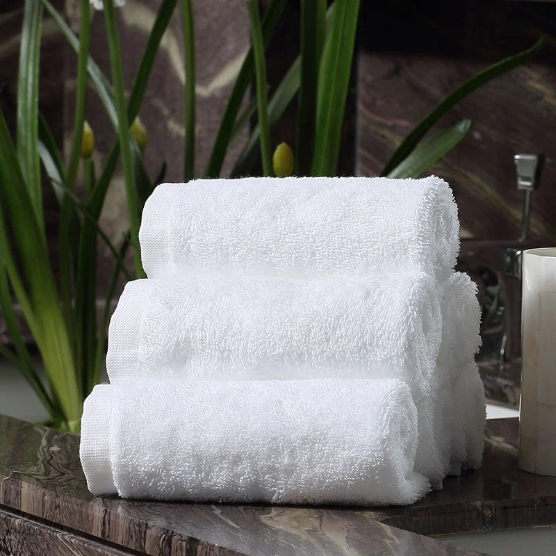Лидер продаж Роскошные удобные экологически чистые белые 100 хлопок Наборы полотенец для ванны и спа