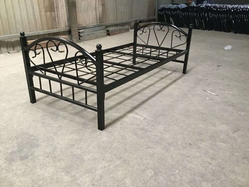 Dubai Qatar hot sale model bed frame metal single bed