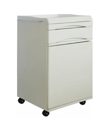 Hospital Patient room movable medical plastic hospital cupboard lockable bedside cabinet