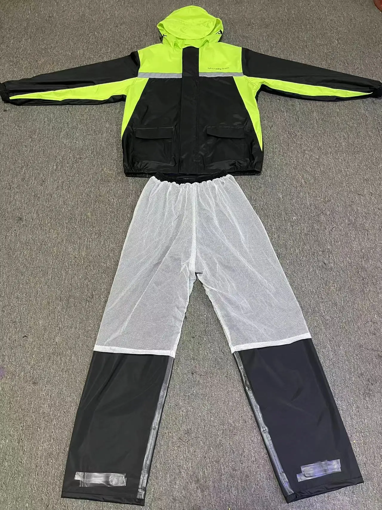 Fashion polyester raincoat waterproof raincoat for motorbike and take away fast food