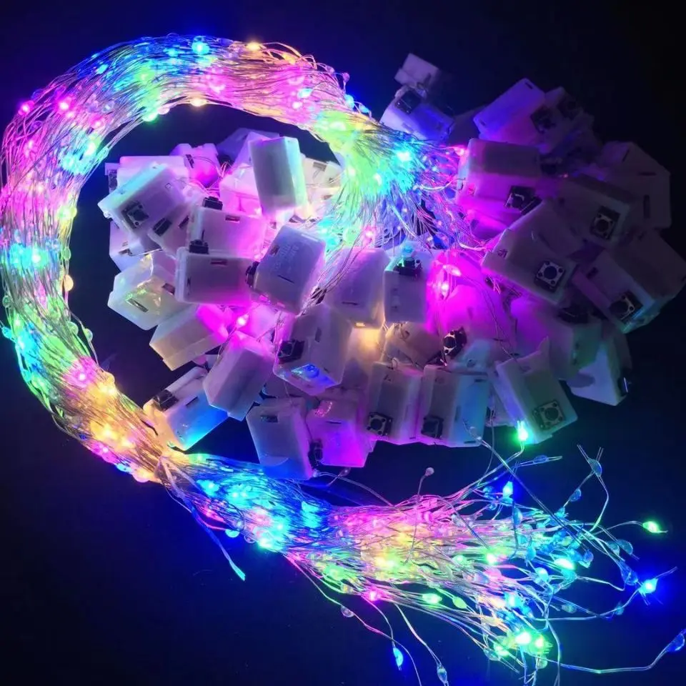 Twinkle Fairy String Lights with 3 Flashing Modes LED Mini Novelty Waterproof Copper Wire Starry Lights Battery Operated Light