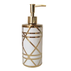 Bathroom Ceramic Sets Accessories Luxury Gold plating Customized Logo Style