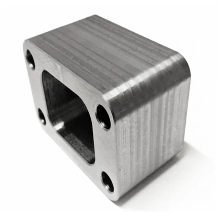 Хорошее качество обработанный на станке с ЧПУ алюминий заготовка один вихревой неразъемный Впускной турбо-отверстие фланец для автомобиля