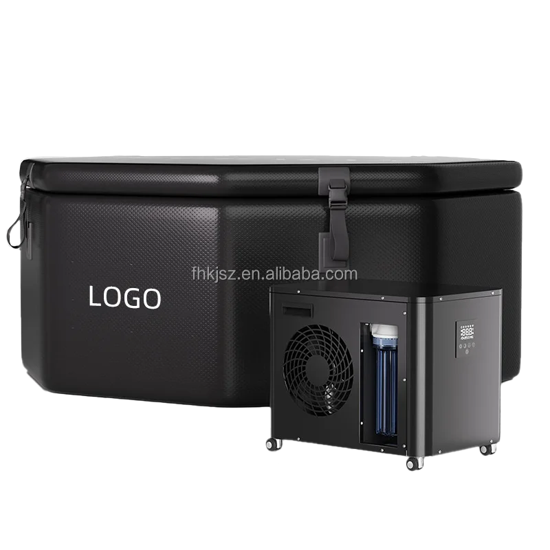 Smart Wifi Control Cold Plunge Tub Manufacturer Portable Ice Bath With Chiller for 8 Persons