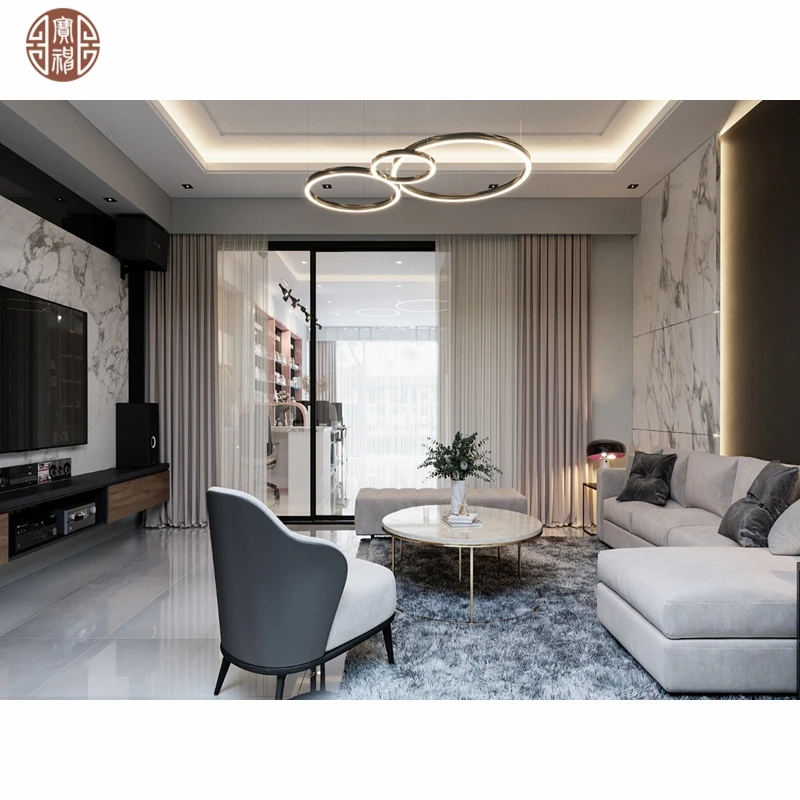 Newest Villa Furniture Design For Bedroom Furniture and Living Room Glossy Ebony Furniture