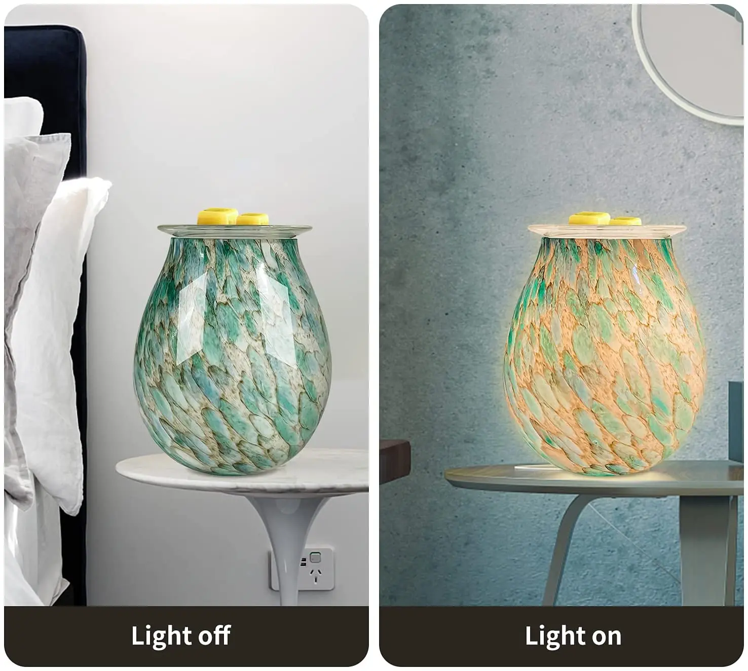 High quality glass incense burner electric glass oil burner aromatherapy oil burner