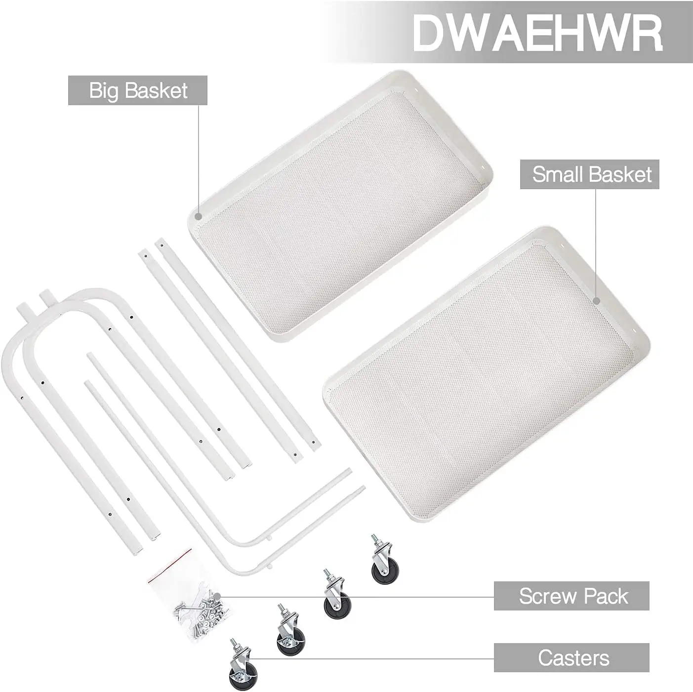 Metal Coat Stand Clothes Rail with Wheels Bedroom Clothes Rack Freestanding Shelf Trolley with 2 Tier Storage Shelf