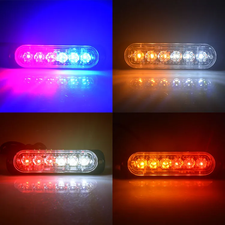 Emergency Warning Strobe Lights Deck Grille Led Strobe Flashing Lights Car Truck 12v 24v Boat Side Maker Light