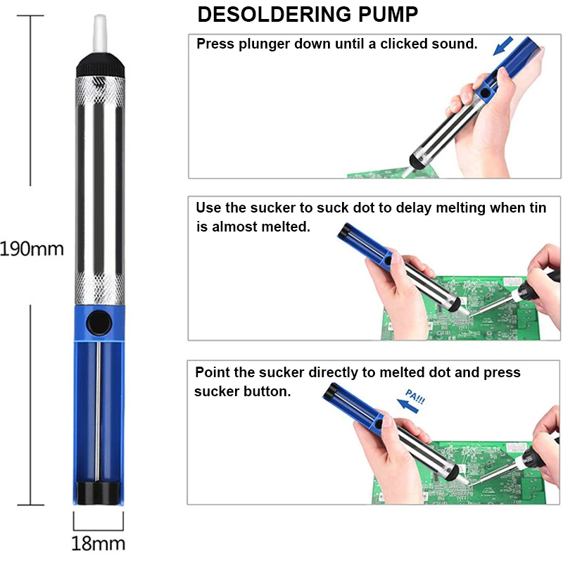 Myto directly sales Household and factory welding tools 9 in 1 936H Digital display electric iron kit