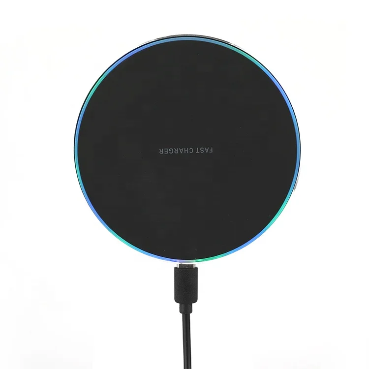Smartphone Universal 15W 10W CE FCC ROHS Advanced Certification Led Light Fast Charging Wireless Charger Pad