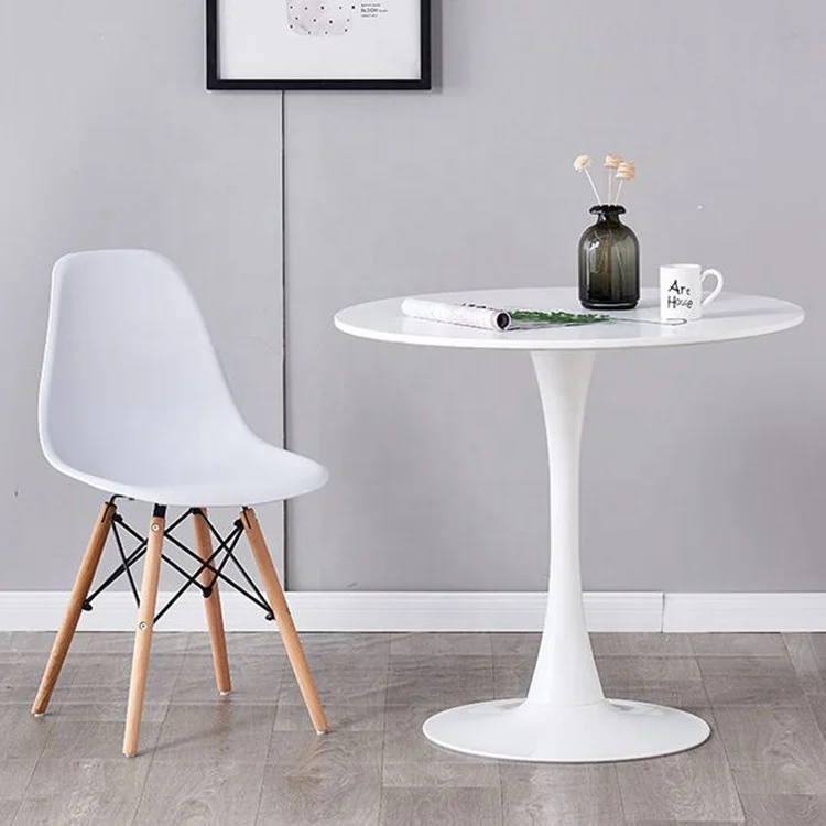 Small Household Tulip Round Table Nordic Dining Simple White Round Table
