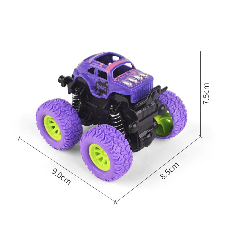 Four-wheel Drive off-road Vehicle Stunt Dump Cars Inertia Car Boy Toy Bigfoot Car Dinosaur Pull Back Children Toy Gift