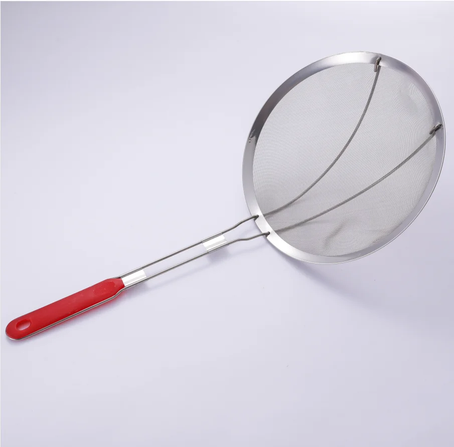 Factory price Kitchen Tool Wire Strainer Colander Juicer Filter Food Tea Drying Spoon stainless steel strainer colander