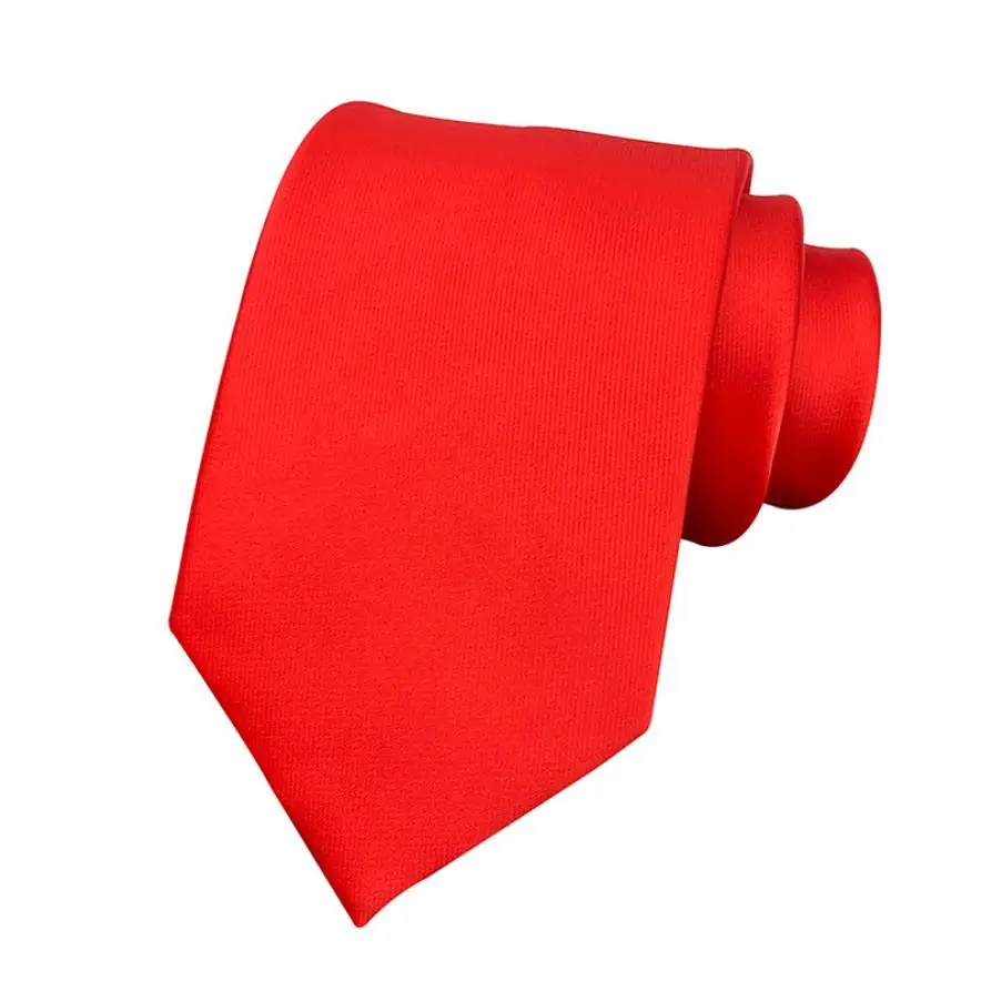 Fashion 8cm Width Casual Wedding Suit Business Party Red Grey Blue Pink White Navy Black Solid Color Neck Tie for Men