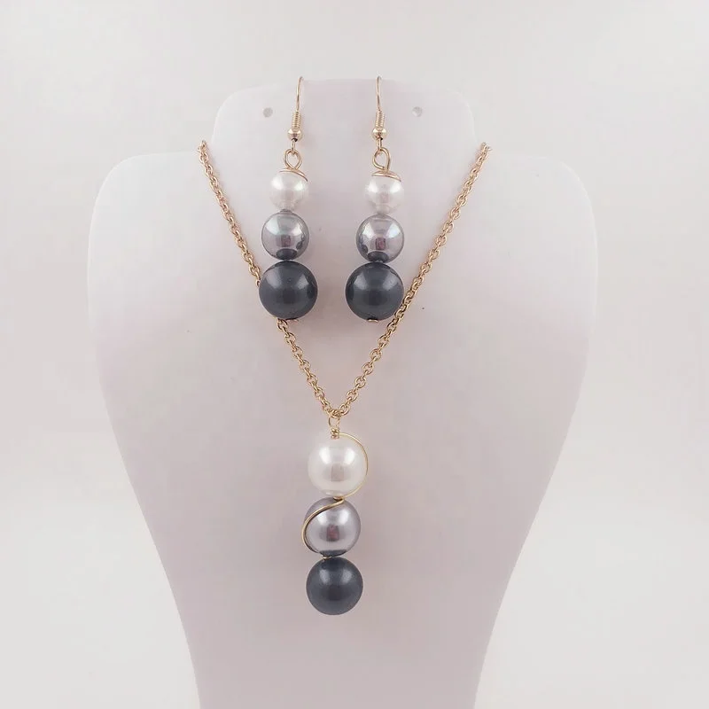JX126 jewelry set with shell pearl earring custom color Hawaii jewelry wholesale for women and girls