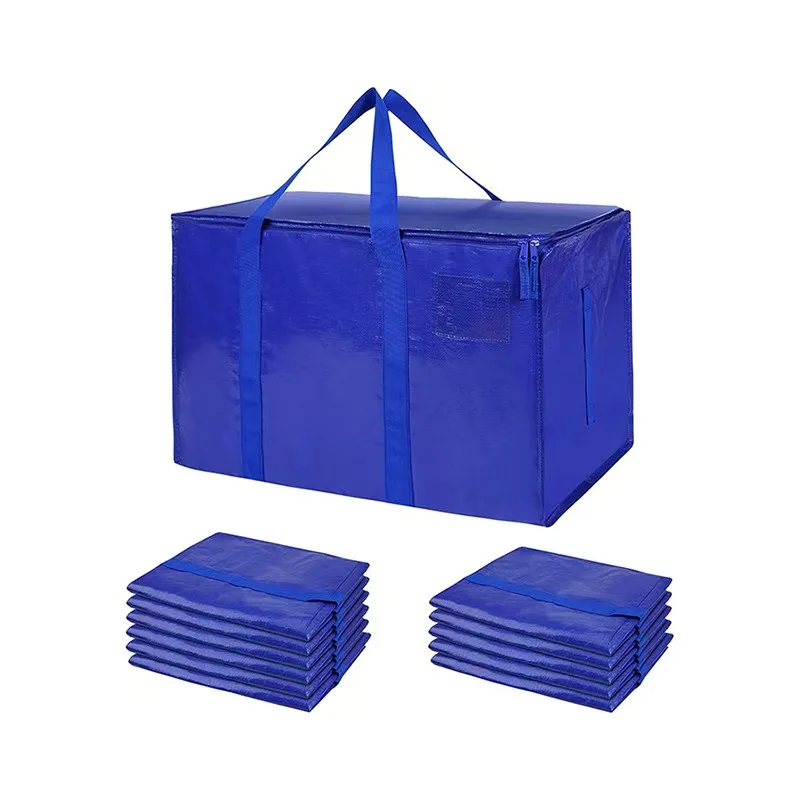 Wholesale Reusable Quality Oversize Carry Bag Moving Bag Laminated pp Woven Shopping Bag With Stock Size and Accept Print logo