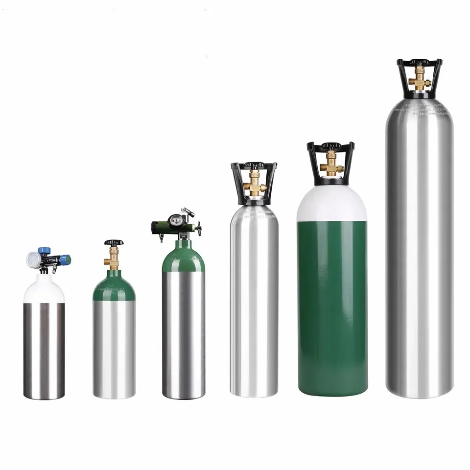 DOT TPED 2L 4L 5L 7L 10L 13 4l 15L CO2 Алюминиевый Газовый баллон CGA 320 для газа ЦИЛИНДР