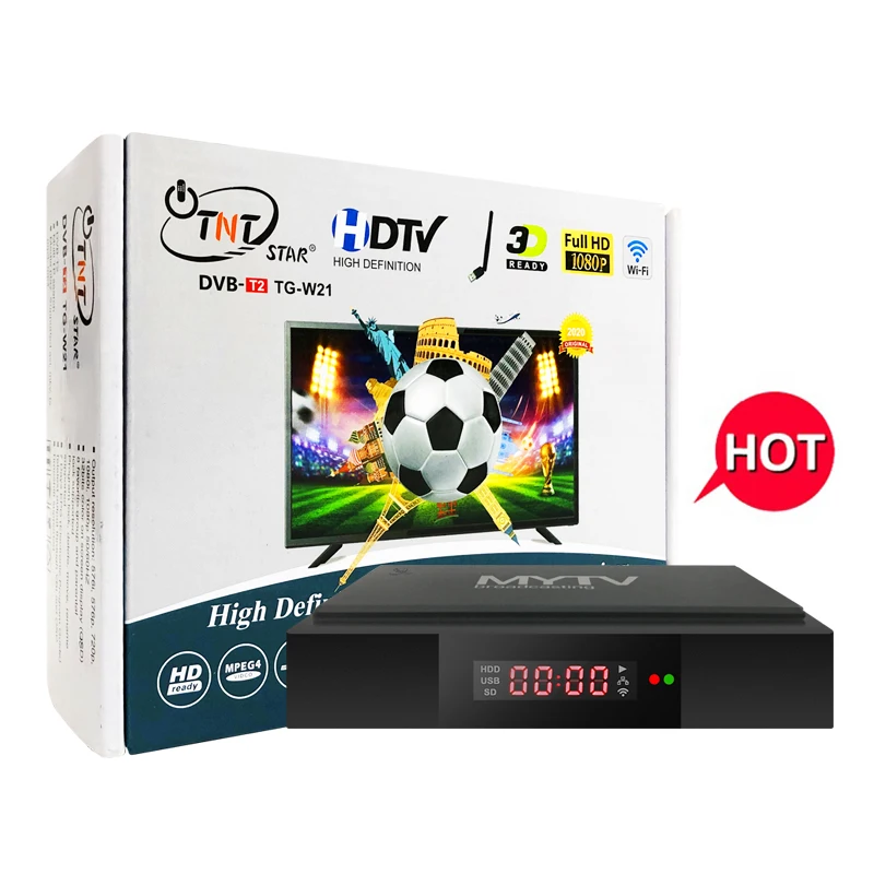 TNTSTAR TG-W21 New decoder  tv dvb-t2 dvb t2 usb 2.4ghz rc transmitter receiver dvb t2 tv receiver full hd high definition 1080 hot