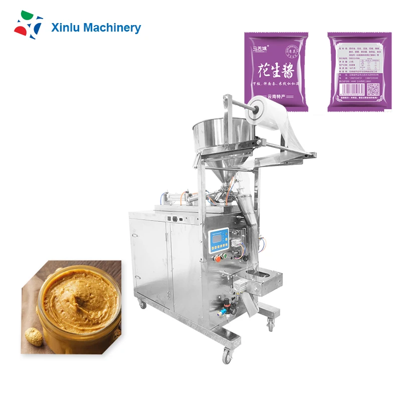 Automat mini honey viscous liquid vffs gel peanut  butter fruit pulp paint sauce astmta filling packaging machine