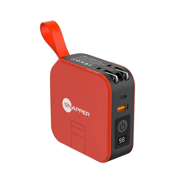 Новое портативное зарядное устройство 20 Вт USB-C адаптер питания 4 в 1 с держателем для телефона 10000 мАч, блок питания