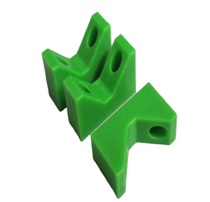 China Factory Mechanical Equipment Slider CNC Machining Parts UHMWPE Shaped Parts Colors Blue Plastic Nylon