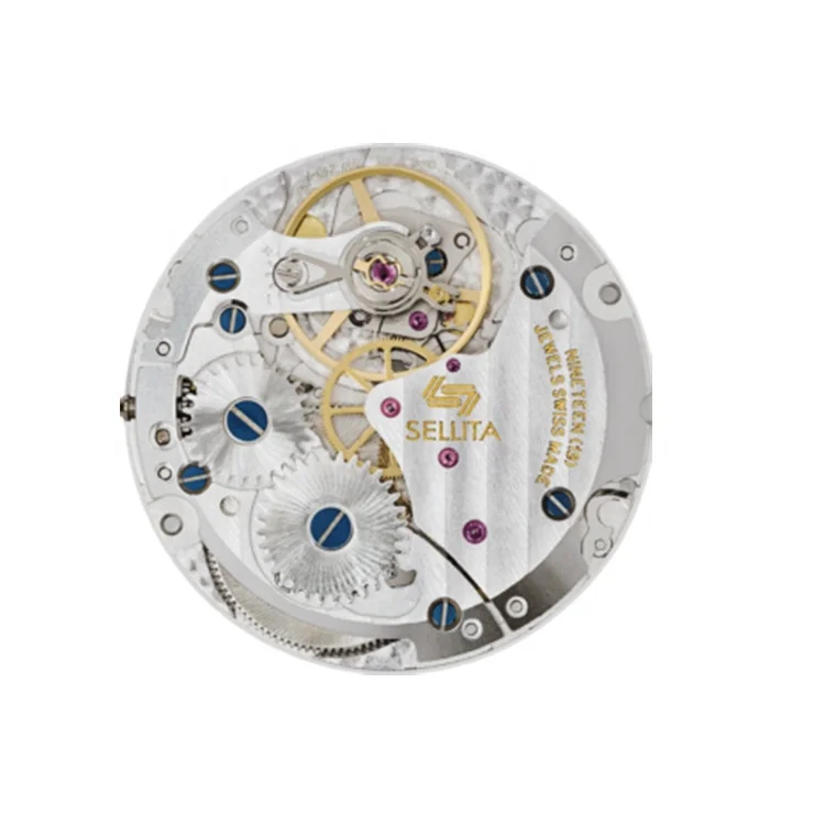 Silver Color Version Automatic Mechanical Watch Sellita SW280-1 Movement Caliber for Sale