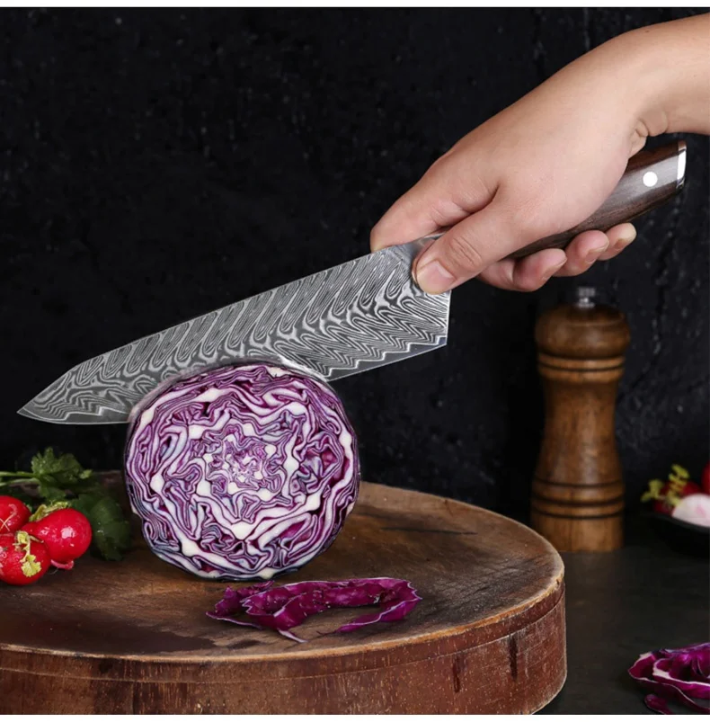 8 inch professional Japanese Damascus Kitchen Chef Knife With G10 Handle
