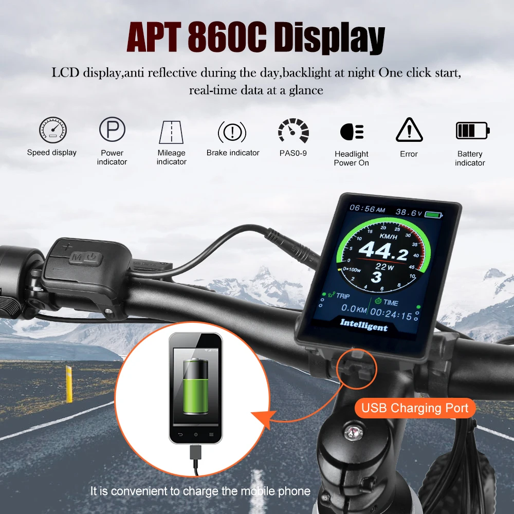 Akkubici bafang mid drive motor bicicleta electrica 27.5 Inch mountain e-bike 48V 750W Motor Aluminium Alloy e bikes for men