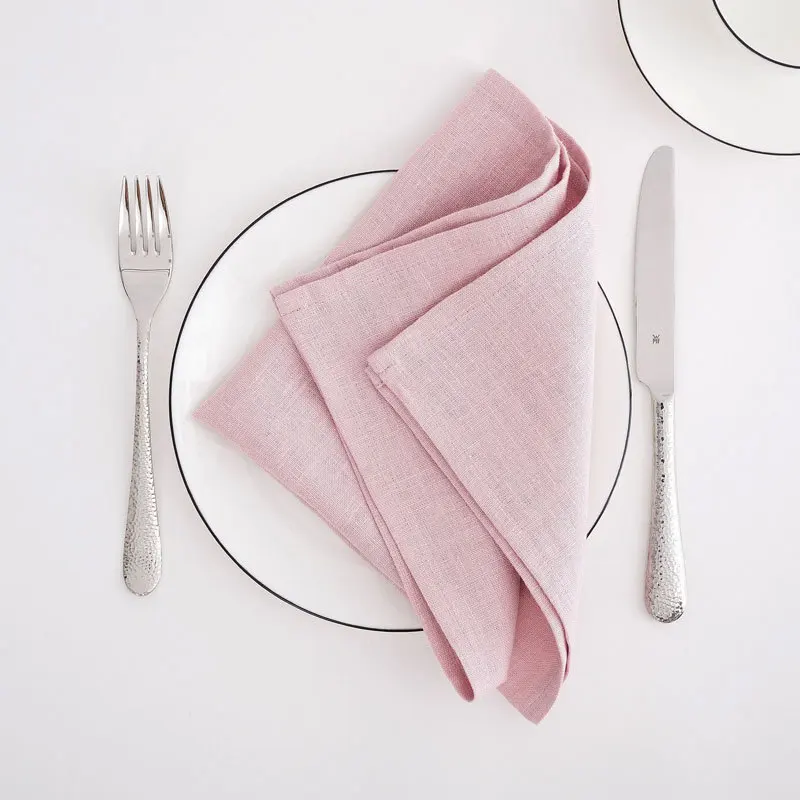 color french wholesale custom restaurant wedding dinner hemstitch events cloth linen table napkin