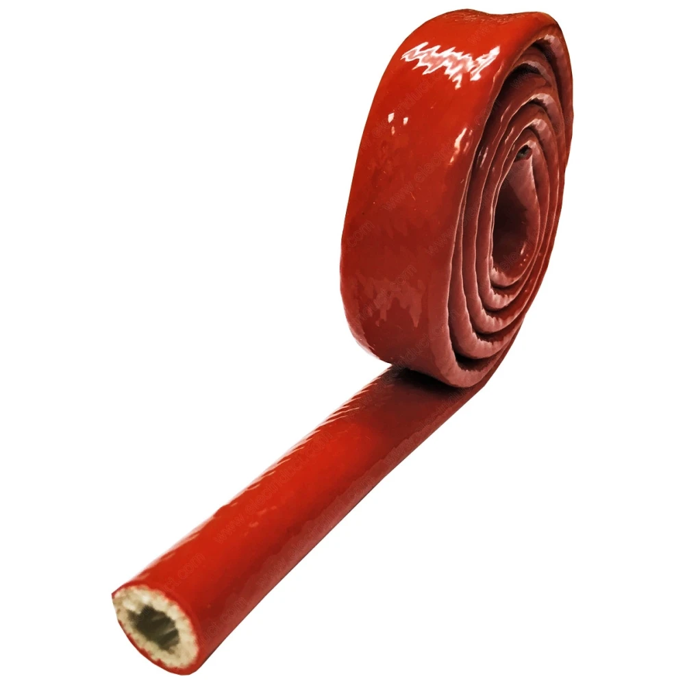 China Factory ID 6 to 150 mm Silicone insulation fiberglass protective hydraulic hose sleeve