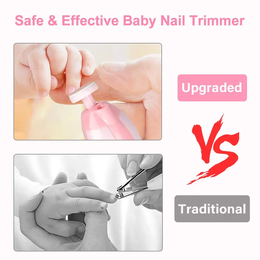 Hot trimmer trimming nail file cutter kit for baby nail scissor 6 In 1 electric kids baby nweborn accessories nail clipper set