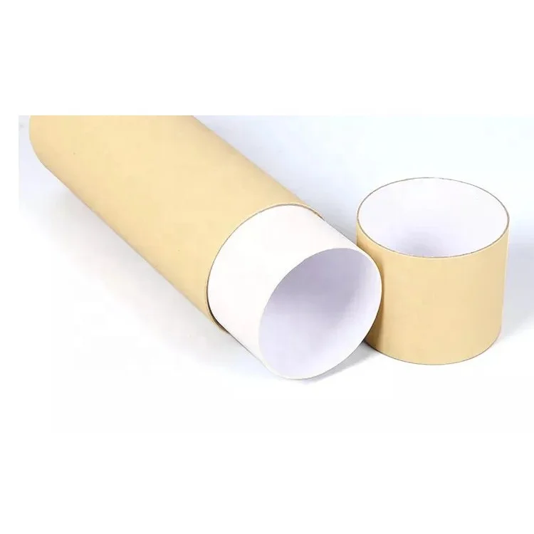 Customized carton box empty paper tube bottle protection kraft paper cylinder supplier