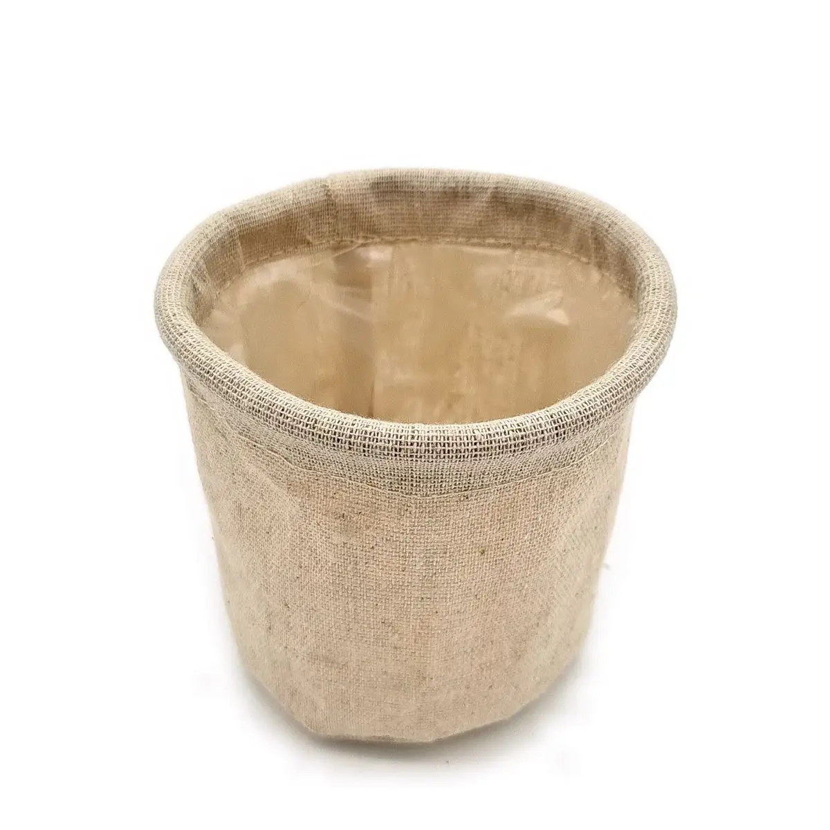 Yulin Jiafu Jute Woven Storage Basket Hemp Rope Flower Pot mini cotton jute planter small jute plant pot