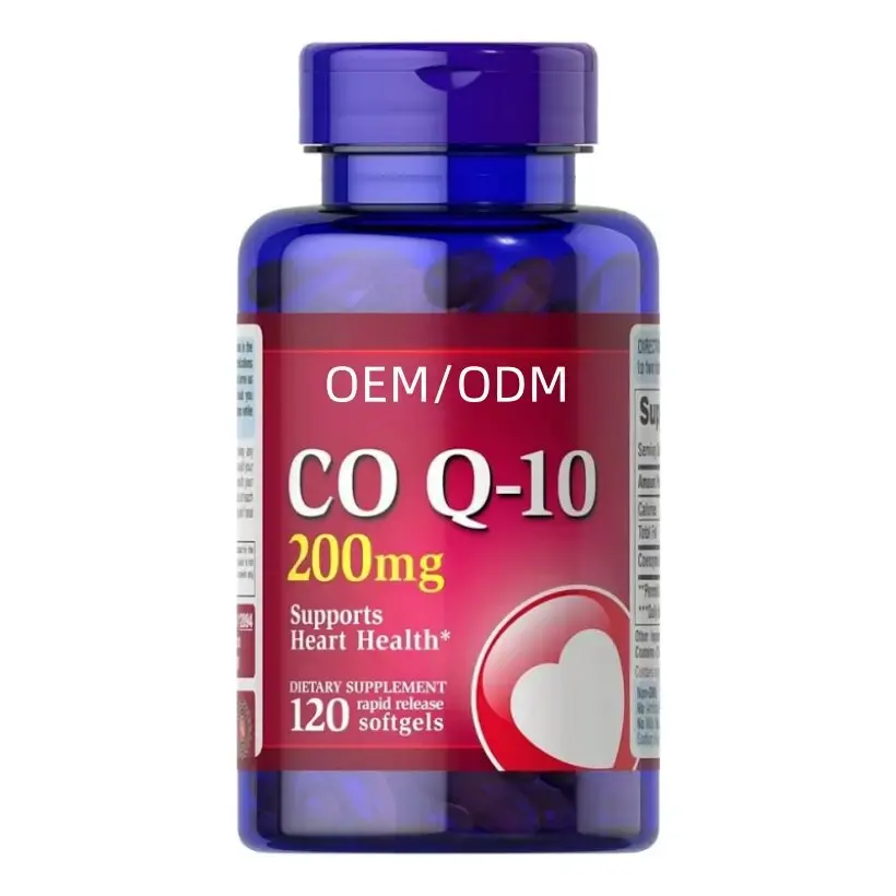 OEM 200mg Q10 Coenzyme Softgel Capsule Dietary Supplements Capsule