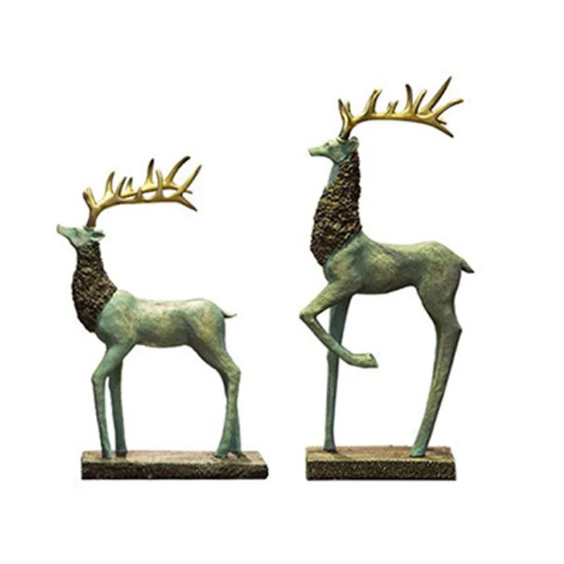 Manufacturers wholesale wine cabinets deer ornaments home living room TV cabinet model room craft soft decorations wedding gifts
