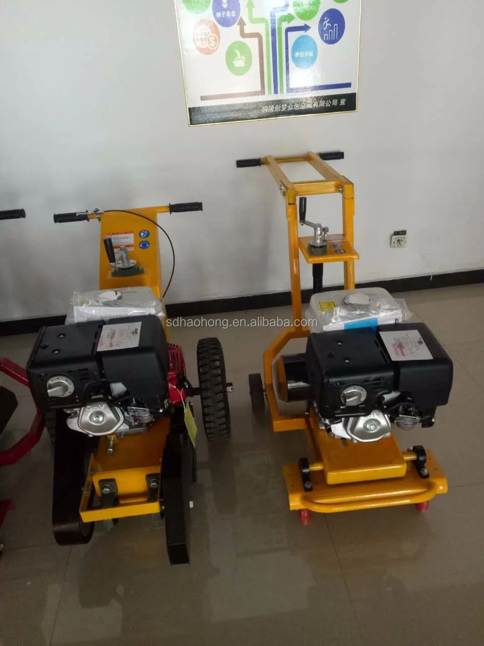 portable road crack machine concrete road slotting machinery