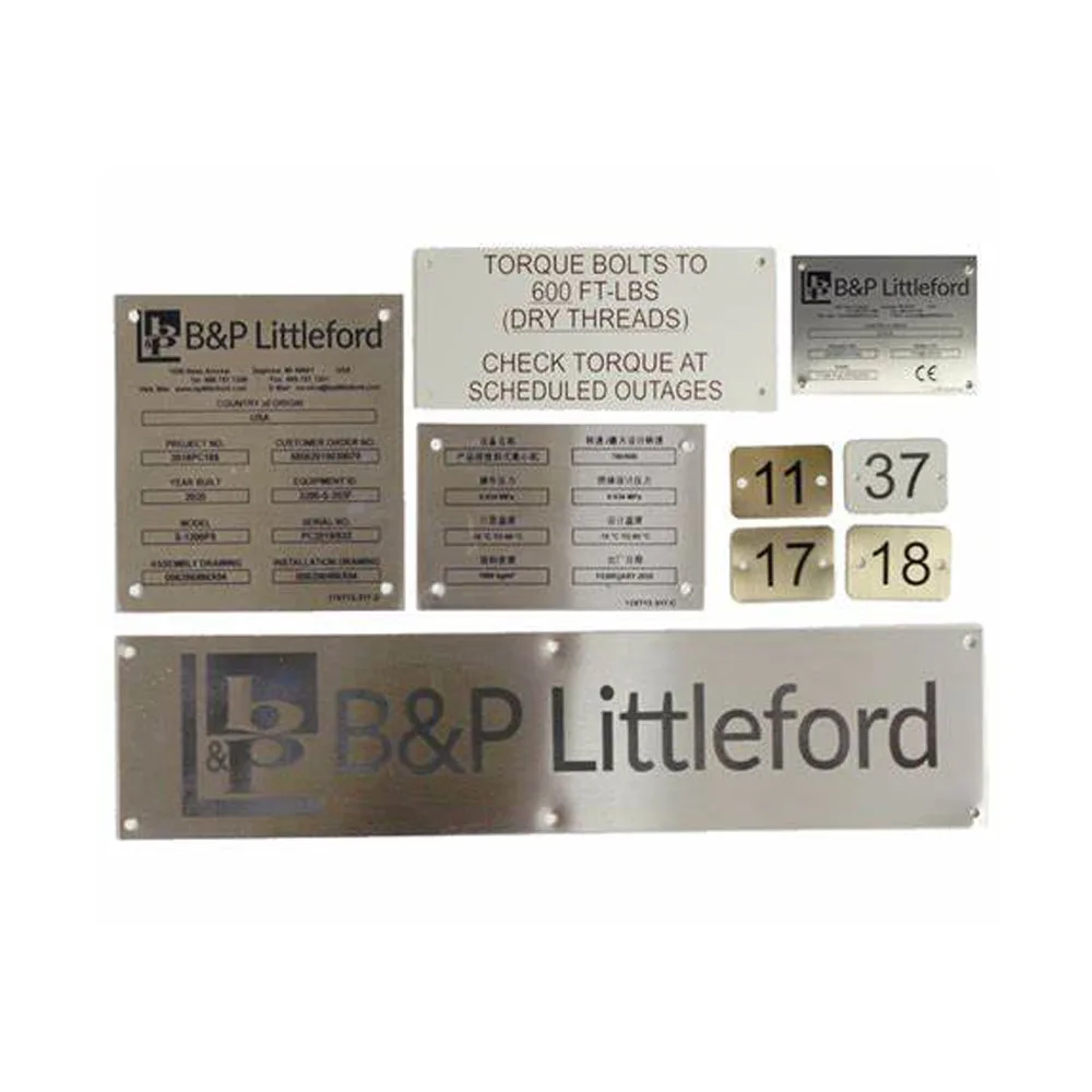 metal nameplate 3ml pattern metal  brass namep factori metal nameplates for bag