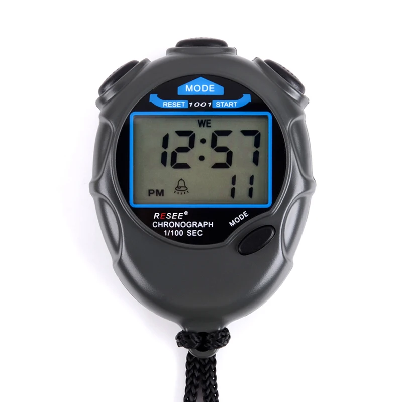 Factory OEM Custom Table Stopwatch Single Row Display 2 Lap Time Memory Kids Digital Waterproof Sports Stop Watch