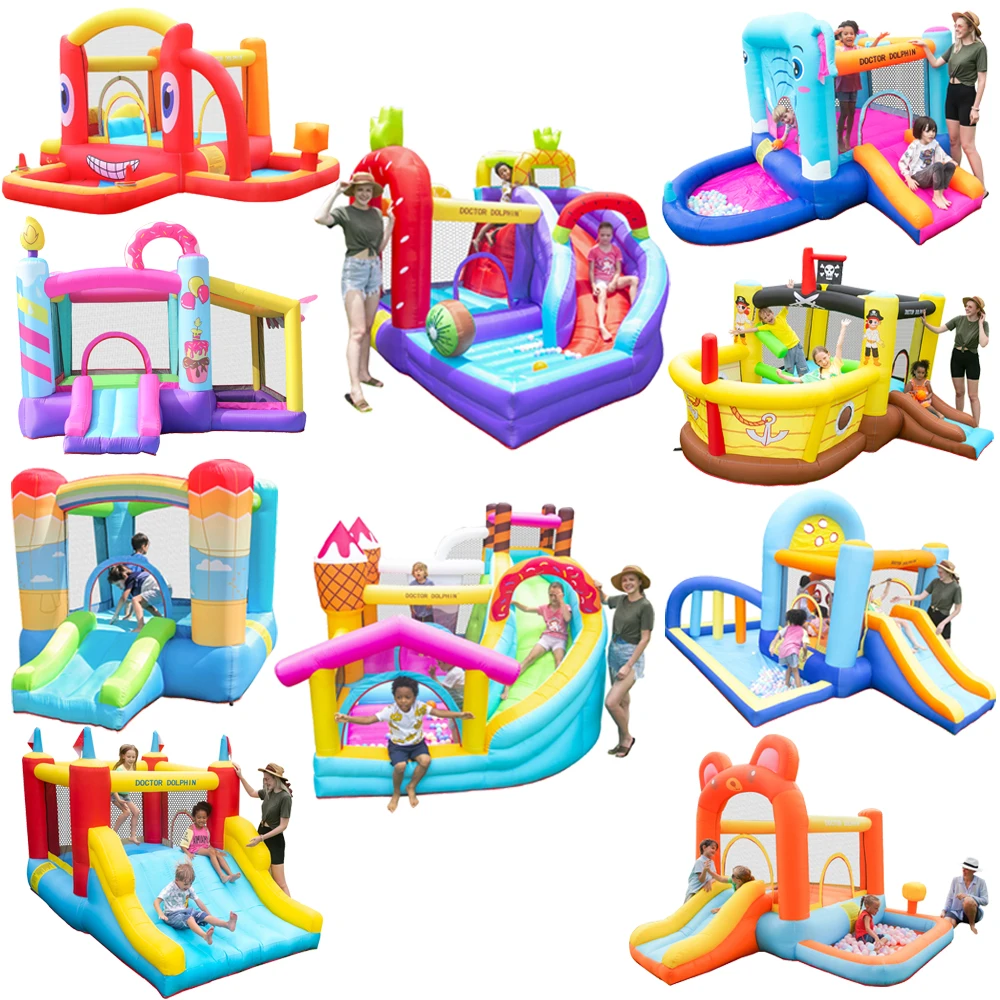 Doctor Dolphin new design kids water slide bouncy castles commercial bounce house bouncing castles inflatable Jumping castle