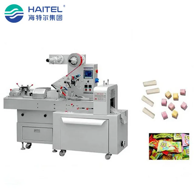Promotional Full Automatic Industrial Bubble Gum Candy Making Manufacturing Wrapping Machine