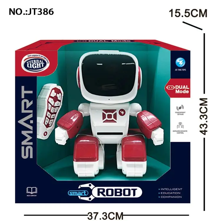 Hot selling  plastic toys remote control robot -16 keys educational toys robot for kids