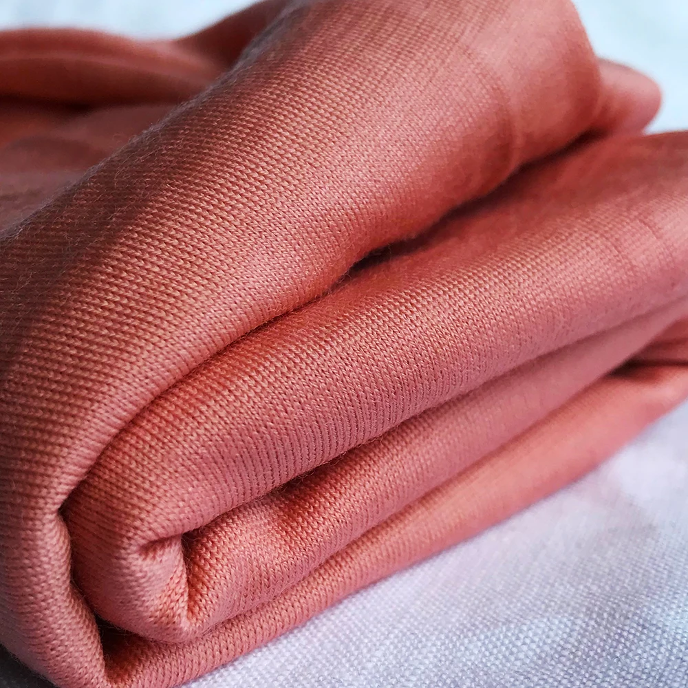 2023 hot selling soft 100% merino wool knitted fabric 18.5 microns for baby clothes men and women clothes