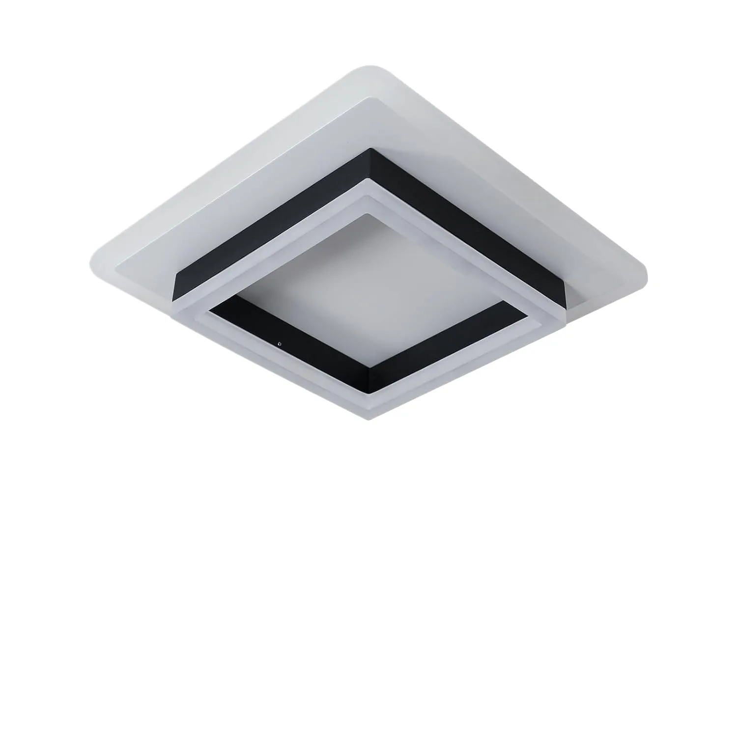 Modern Living Room Bedroom Black Ceiling Light Cold White Square Led Ceiling Light Led Lampen Deckenlampen