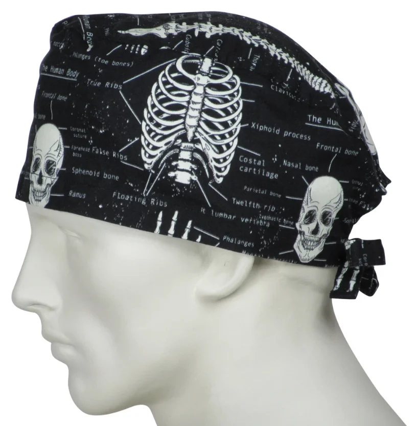 hospital, doctor, nurse cap, hat, skull printing, custom printing and logo available