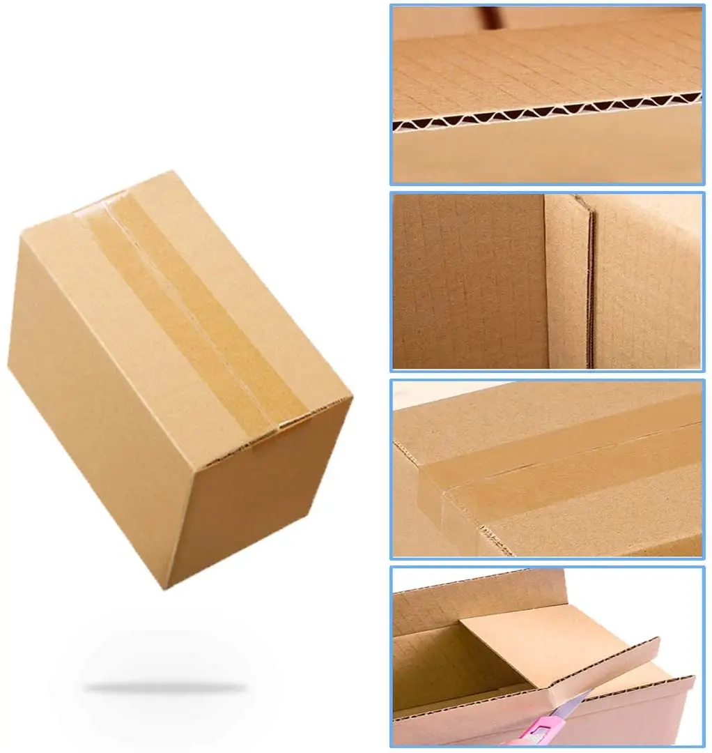 Cheap 8 x 6 x 4  inches Small  Hard Kraft Corrugated Cardboard Box Mailing Boxes for packaging with high quality