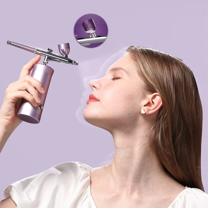 Hot Selling Product Facial Water Replenishing Instrument High Voltage Cordless Airbrush Oxygen Injection Skin