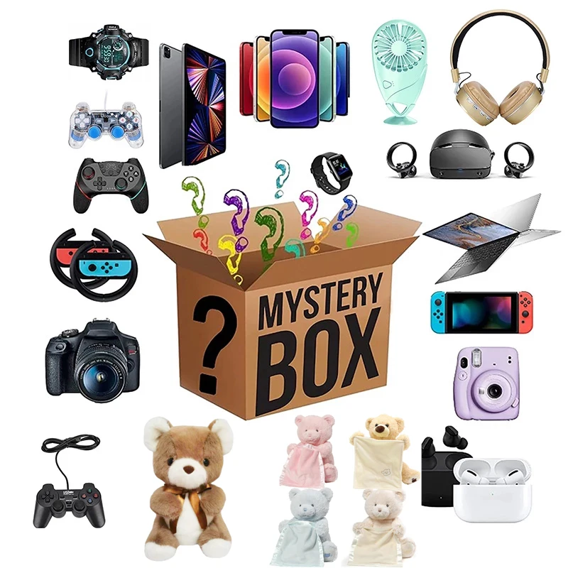 mystery box  100% Surprise Gift Premium Electronic toys Product Boutique Random Item Lucky Gift Box Christmas boxes gift