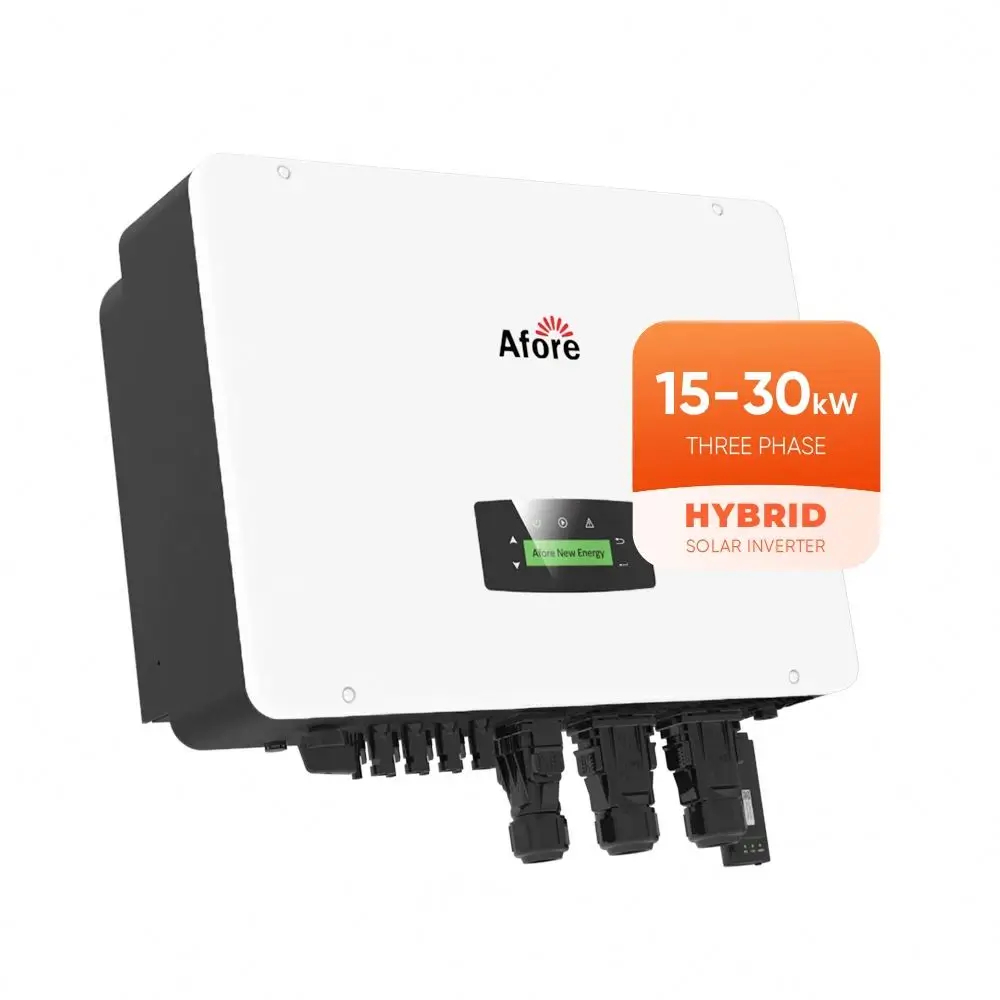 4/5/6/8/10/12KW Off grid and Grid connected Hybrid Inverter 3 Phase 750V HV Energy Storage Solar Inverter