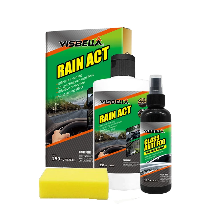 visbella 52.1 water repellent Rain Act 250ML + Windshield 120ML rain act for car