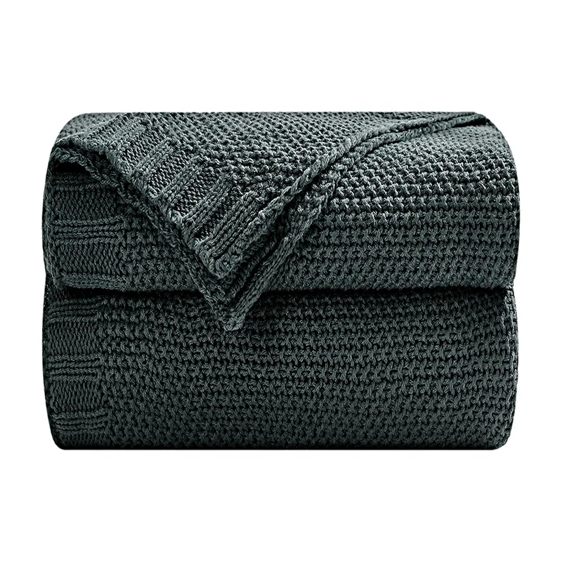 Дешевое но высококачественное вязаное одеяло из органического хлопка